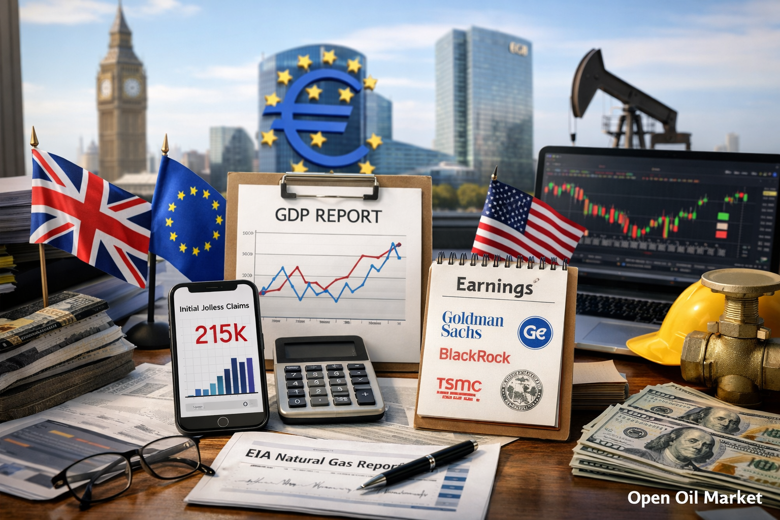 经济事件和公司报告 — 2026年1月15日：英国GDP，ECB公报，失业救济申请