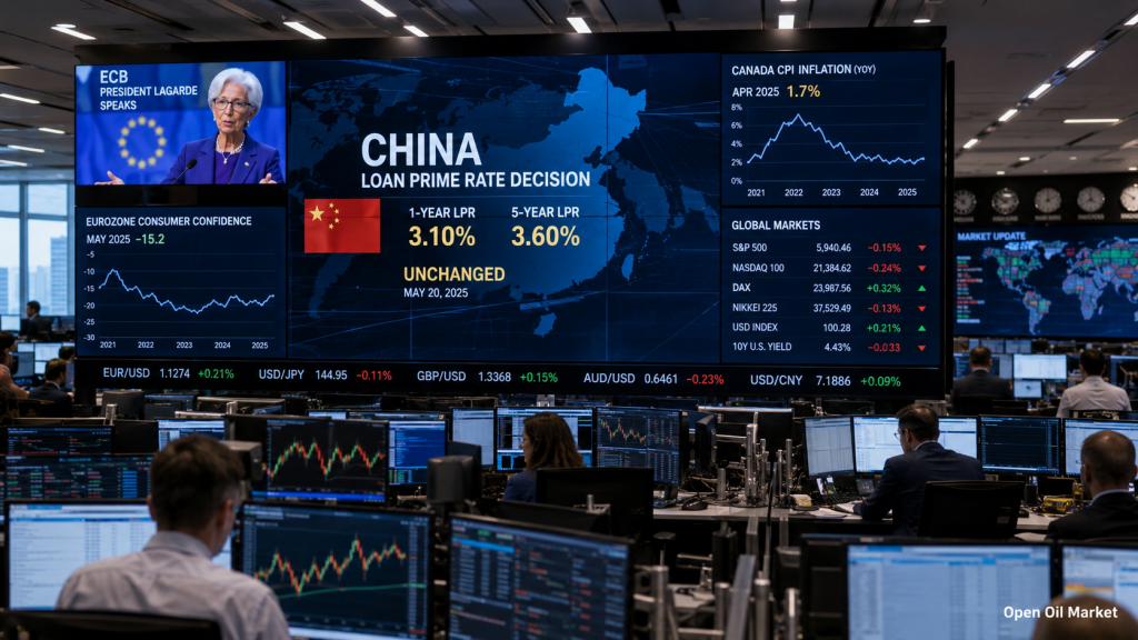 2026年6月22日的宏观经济日历和企业报告：LPR利率，中国的拉加德发言，加拿大CPI和欧元区消费者信心