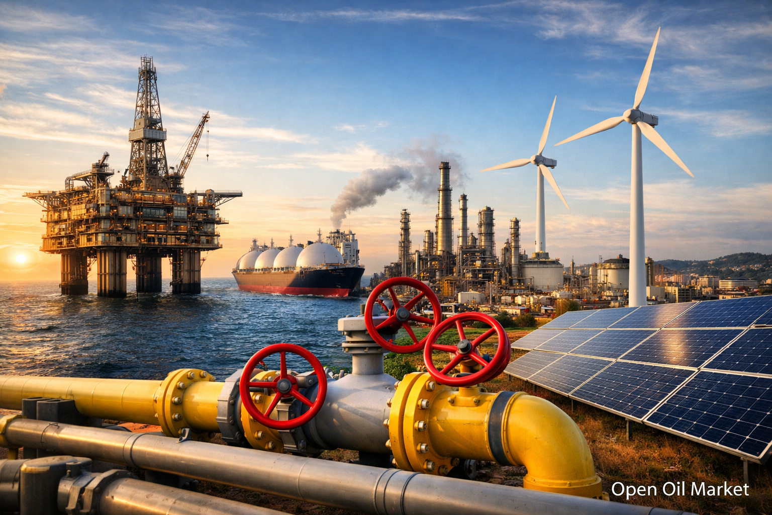 全球石油和天然气与能源市场 - 石油，天然气，液化天然气，可再生能源和电力，能源行业的全球趋势 2026年1月19日星期一