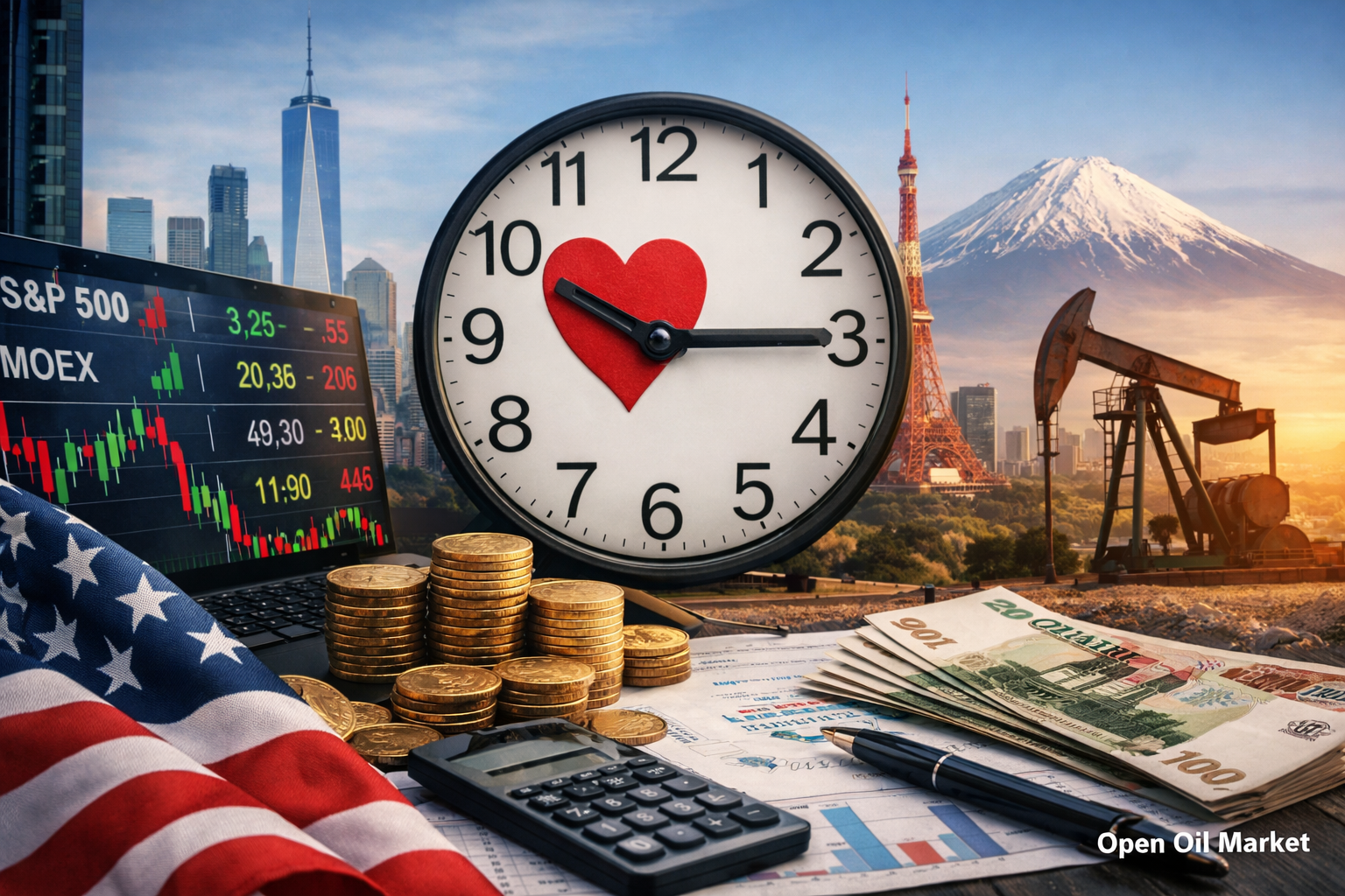 经济事件与企业报告 — 2026年2月14日 星期六 全球市场, S&P 500, Euro Stoxx 50, 日经225, MOEX