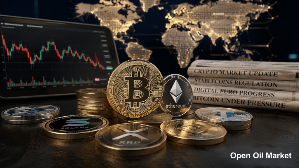 2026年6月24日的加密货币新闻：比特币、Ethereum、稳定币和数字欧元的全球加密市场背景