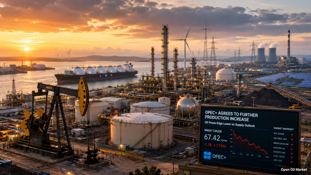 石油和能源新闻 2026年7月5日：OPEC+增加产量，石油价格下跌，LNG和VIE改变能源市场
