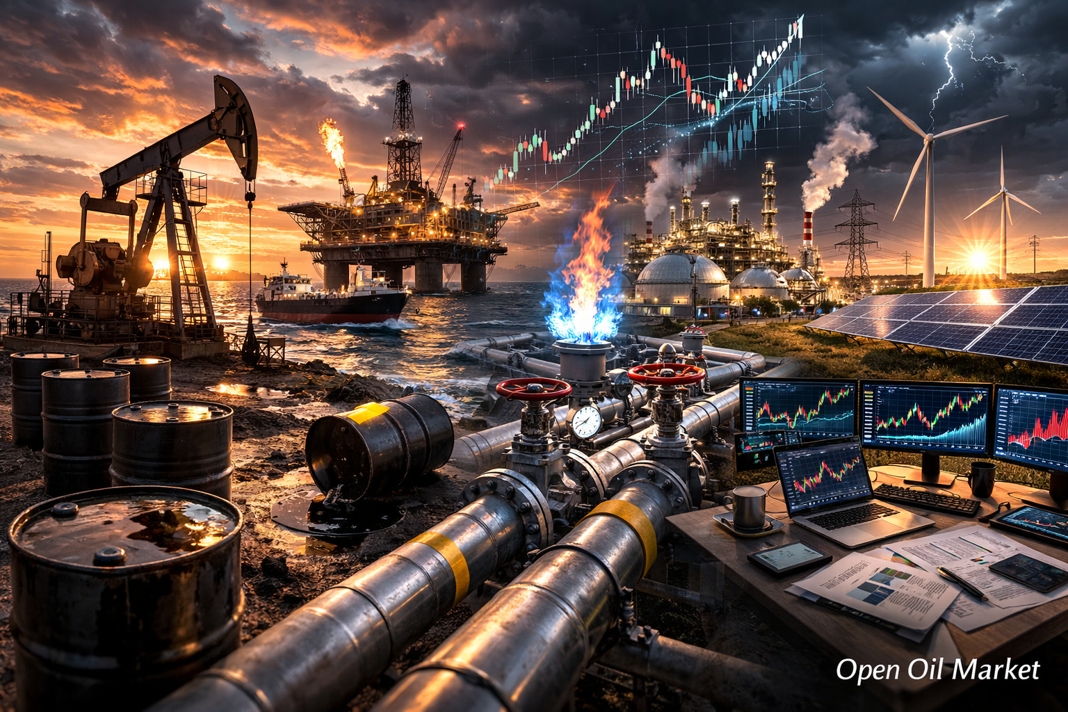 石油天然气与能源新闻 - 星期三,2026年2月25日 | 布伦特原油、天然气、液化天然气、炼油厂、可再生能源